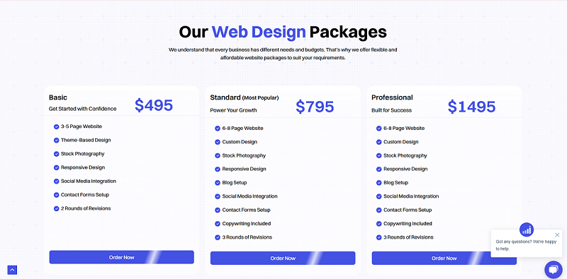 Web Design Packages