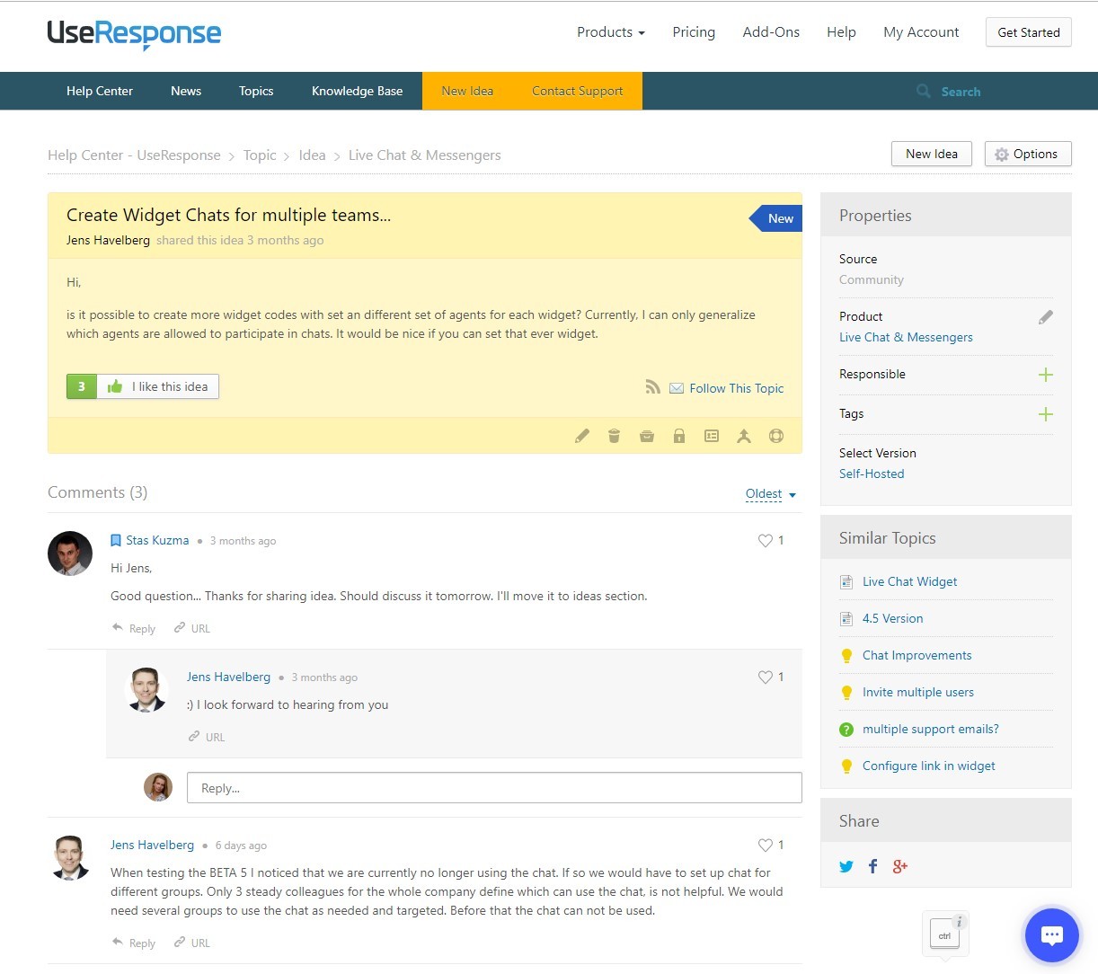 Idea Page