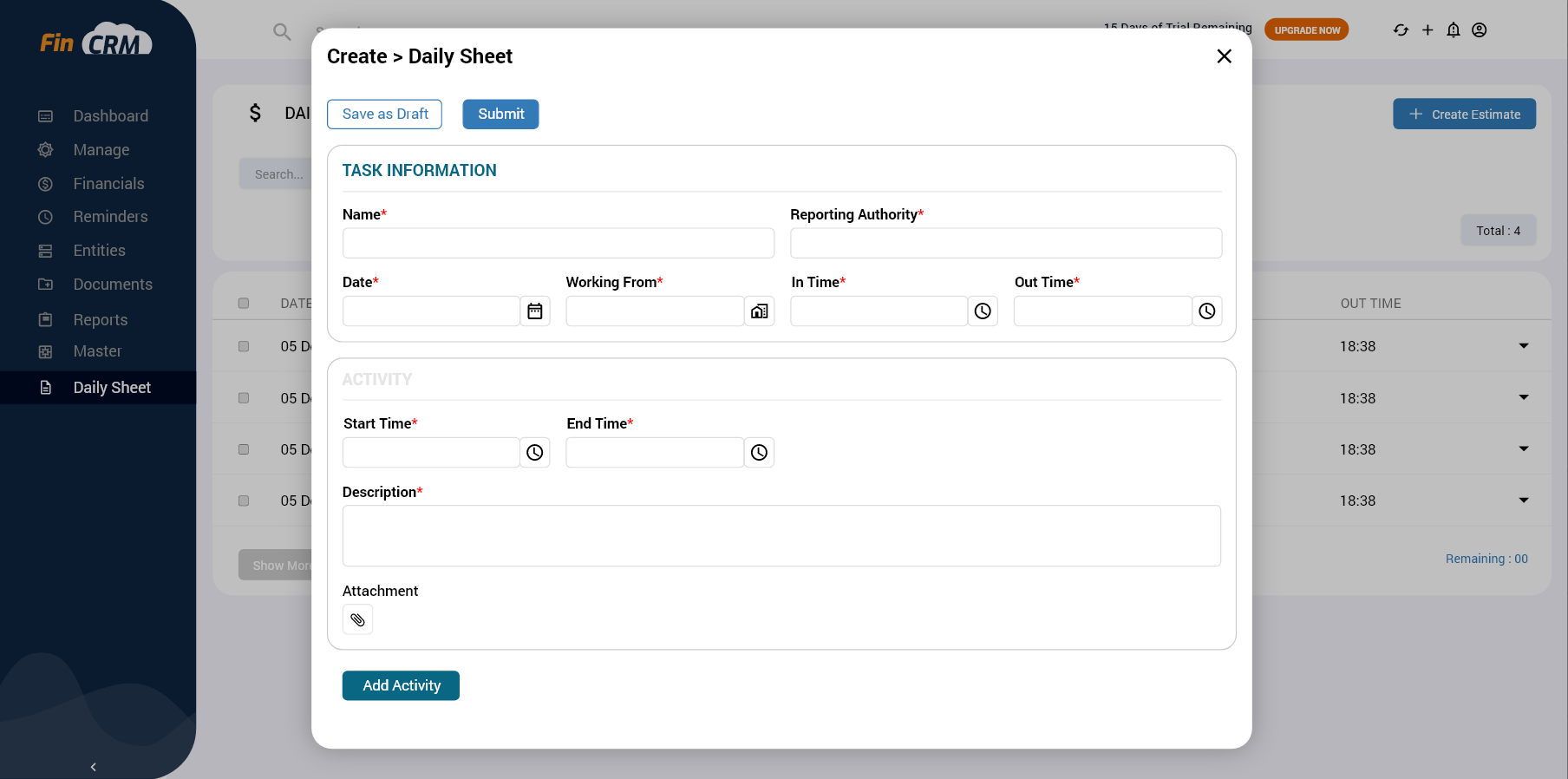 FinCRM Product